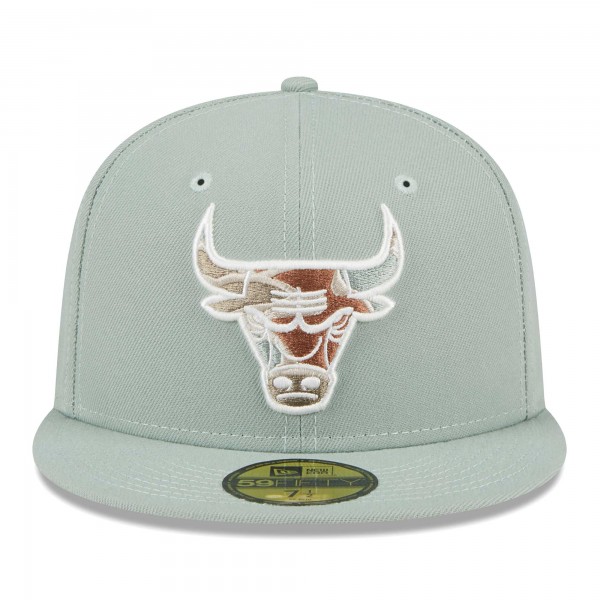 Бейсболка Chicago Bulls New Era Springtime Camo 59FIFTY - Green