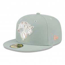 New York Knicks New Era Springtime Camo 59FIFTY Fitted Hat - Green