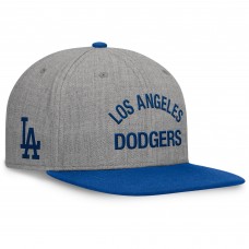 Los Angeles Dodgers Fanatics Heather Gray/Royal Elements Flat Brim Snapbuckle Hat