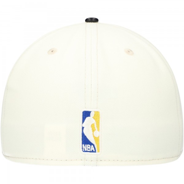 Бейсболка Golden State Warriors New Era Faux Leather Visor Two-Tone 59FIFTY - White/Black