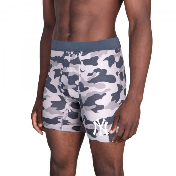 New York Yankees Concepts Sport Charcoal Invincible Knit Boxer Brief