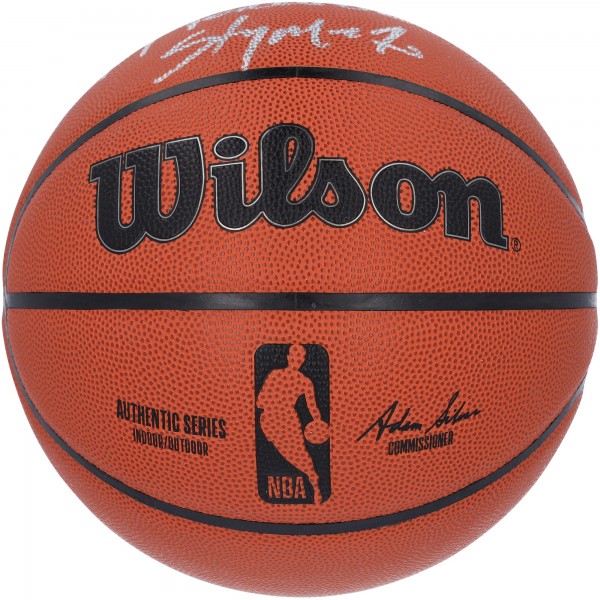 Carmelo Anthony New York Knicks Autographed Fanatics Authentic Wilson Authentic Series Indoor/Outdoor Basketball with NY Forever Inscription