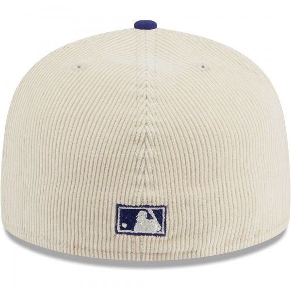 Бейсболка Los Angeles Dodgers New Era White Corduroy Classic 59FIFTY