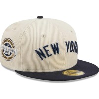 Бейсболка New York Yankees New Era White Corduroy Classic 59FIFTY