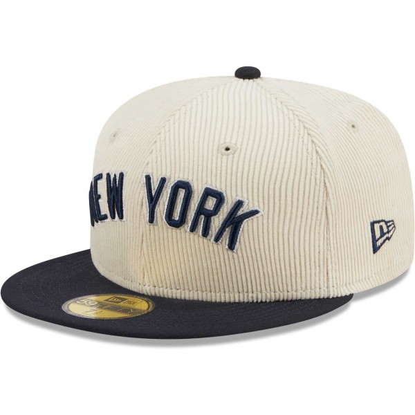Бейсболка New York Yankees New Era White Corduroy Classic 59FIFTY
