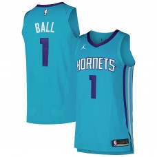 Игровая джерси LaMelo Ball Charlotte Hornets Jordan Brand Authentic Player - Icon Edition - Teal