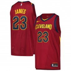 LeBron James Cleveland Cavaliers Nike Authentic Player Jersey - Icon Edition - Wine