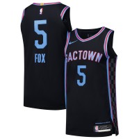 Игровая джерси DeAaron Fox Sacramento Kings Nike Authentic Player - City Edition - Black