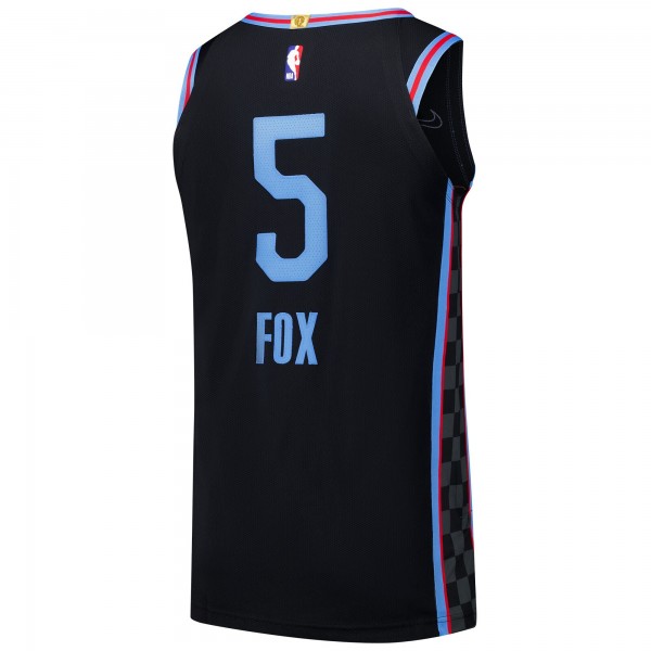 Игровая джерси DeAaron Fox Sacramento Kings Nike Authentic Player - City Edition - Black