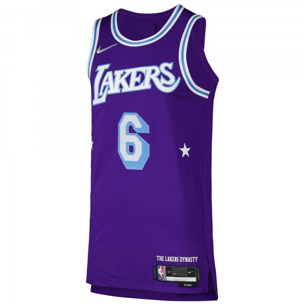 Игровая джерси LeBron James Los Angeles Lakers Nike Authentic Player - City Edition - Purple