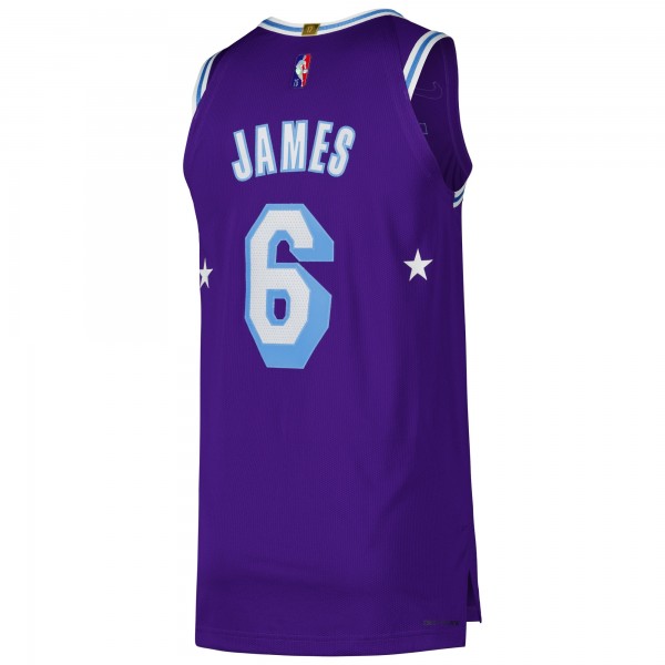 Игровая джерси LeBron James Los Angeles Lakers Nike Authentic Player - City Edition - Purple
