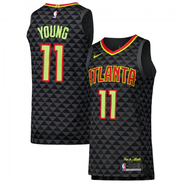 Игровая джерси Trae Young Atlanta Hawks Nike Authentic Player - Icon Edition - Black