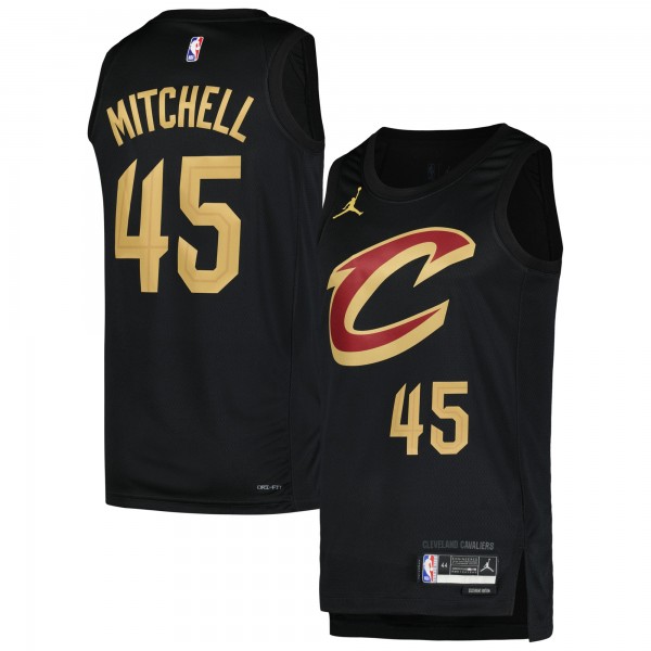 Игровая джерси Donovan Mitchell Cleveland Cavaliers Jordan Brand Swingman Player - Statement Edition - Black