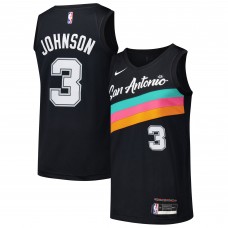 Игровая джерси Keldon Johnson San Antonio Spurs Nike Swingman Player - City Edition - Black