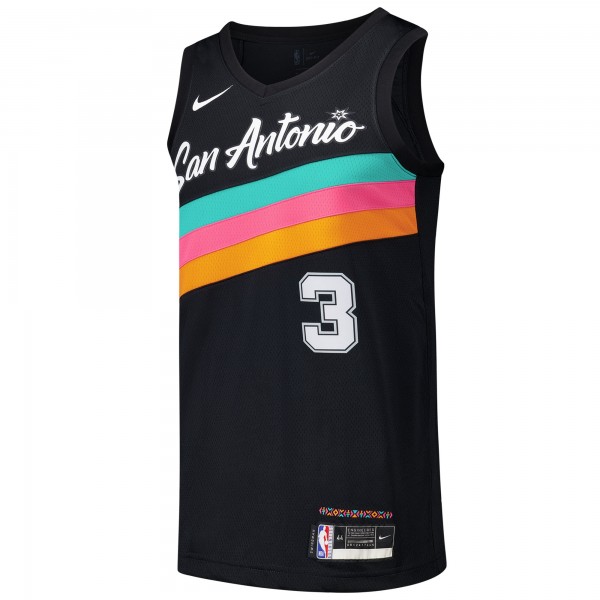 Игровая джерси Keldon Johnson San Antonio Spurs Nike Swingman Player - City Edition - Black