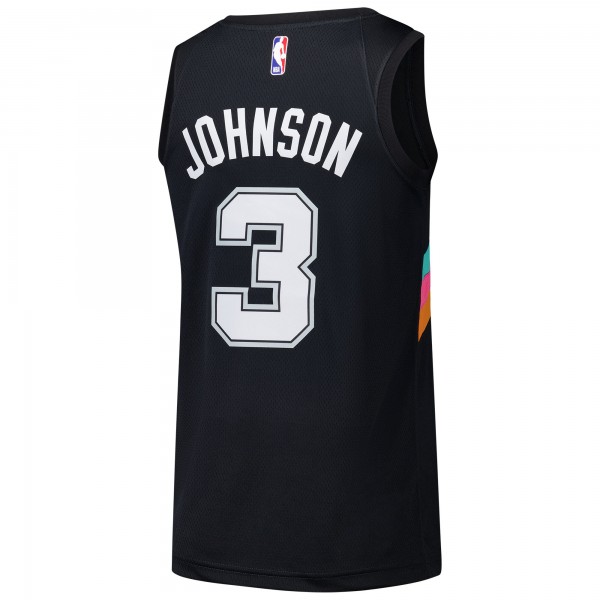 Игровая джерси Keldon Johnson San Antonio Spurs Nike Swingman Player - City Edition - Black