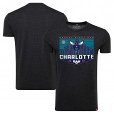 Sportiqe Monday Night RAW x Charlotte Hornets Tri-Blend T-Shirt - Black