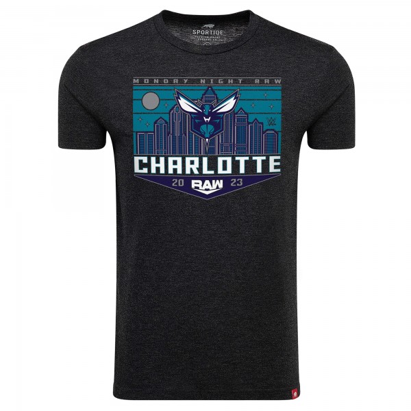 Футболка Sportiqe Monday Night RAW x Charlotte Hornets Tri-Blend - Black
