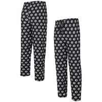 Пижамные штаны Brooklyn Nets Concepts Sport Allover Logo Print Gauge - Black