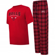 Пижама штаны и футболка Chicago Bulls College Concepts Arctic - Red/Black