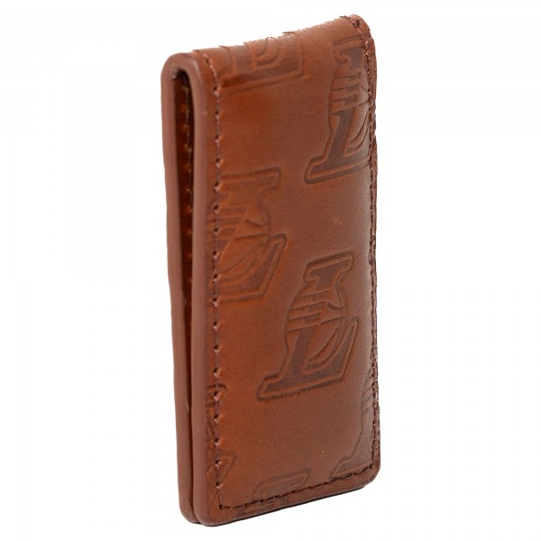 Los Angeles Lakers Lusso Sammy Magnetic Money Clip - Brown