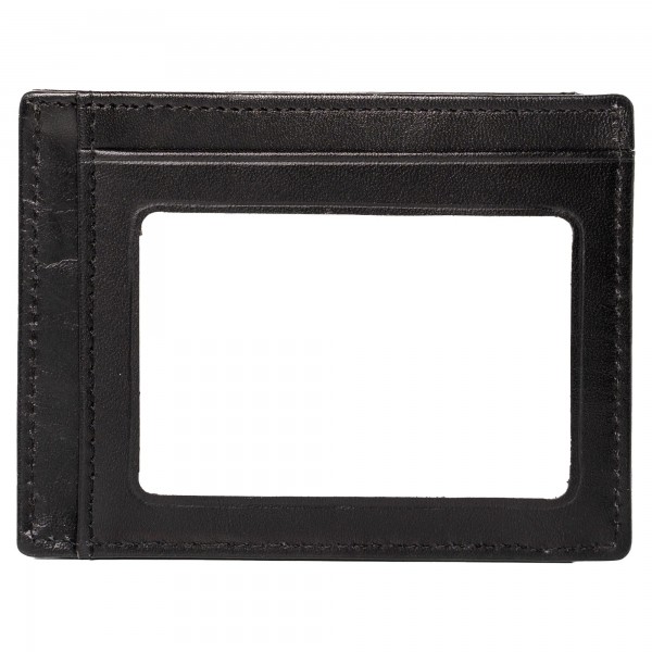 Кошелек с зажимом для денег Chicago Bulls Lusso Sanford Front Pocket - Black
