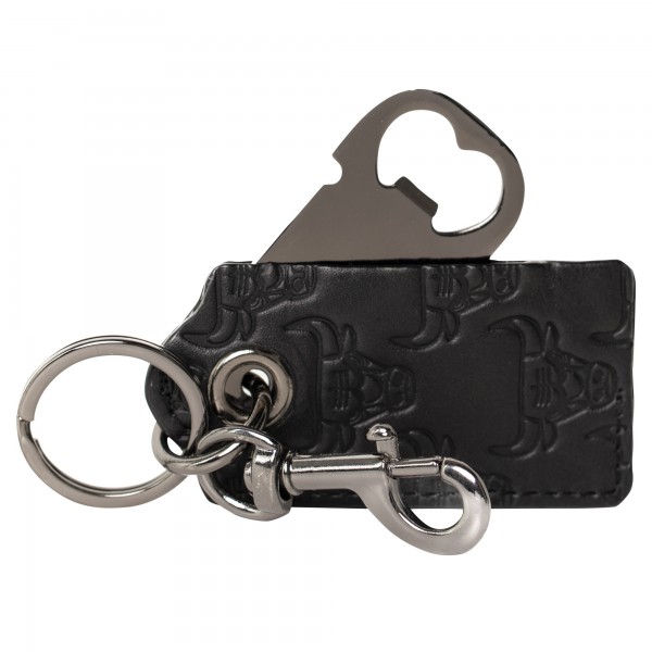 Chicago Bulls Lusso Black Sagar Keychain Bottle Opener