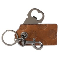 Golden State Warriors Lusso Sagar Keychain Bottle Opener - Brown