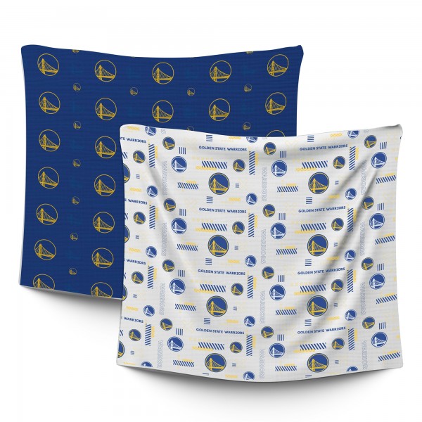 Малышам Golden State Warriors Pegasus 47 x 47 Home & Away Two-Piece Muslin Blanket Set