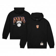 Unisex New York Knicks Black SUGA x NBA by Mitchell & Ness Capsule Collection Glitch Pullover Hoodie
