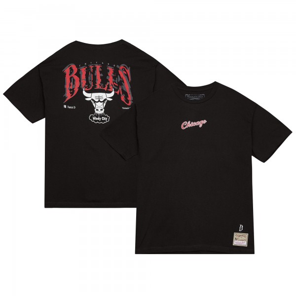 Футболка Unisex Chicago Bulls Black SUGA x NBA by Mitchell & Ness Capsule Collection Glitch
