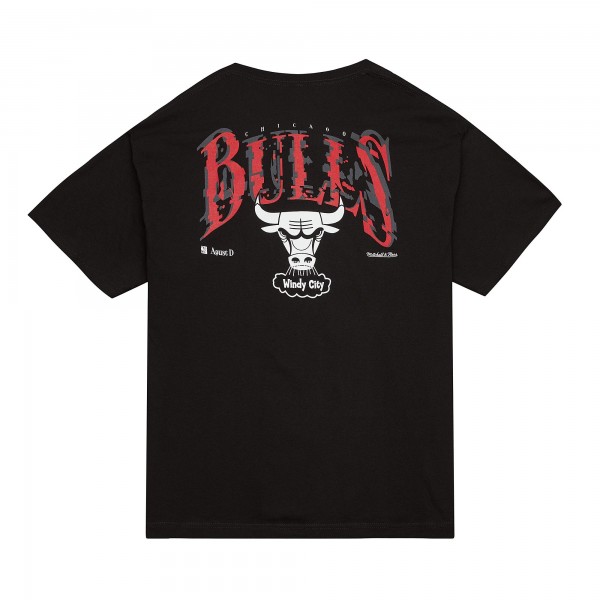 Футболка Unisex Chicago Bulls Black SUGA x NBA by Mitchell & Ness Capsule Collection Glitch