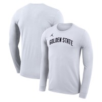 Футболка с длинным рукавом Golden State Warriors Jordan Brand Unisex Statement Edition Legend Performance - White
