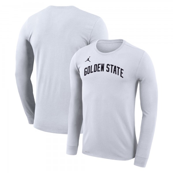 Футболка с длинным рукавом Golden State Warriors Jordan Brand Unisex Statement Edition Legend Performance - White