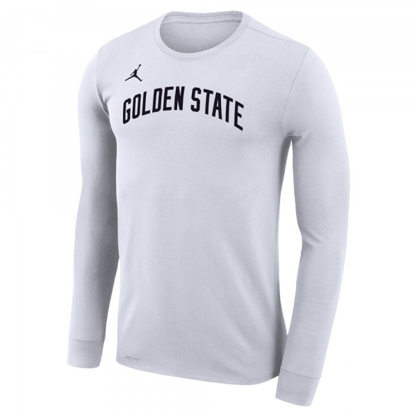 Футболка с длинным рукавом Golden State Warriors Jordan Brand Unisex Statement Edition Legend Performance - White