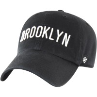 Бейсболка Brooklyn Nets 47 Black Core Wordmark Clean Up