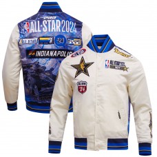 Куртка на кнопках Pro Standard Unisex 2024 NBA All-Star Game Satin - Cream