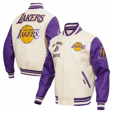 Кофта на молнии Los Angeles Lakers Pro Standard Retro Classic Varsity - Cream