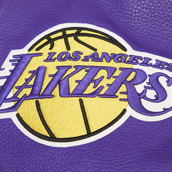 Кофта на молнии Los Angeles Lakers Pro Standard Retro Classic Varsity - Cream