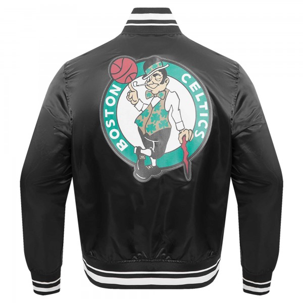 Куртка Boston Celtics Pro Standard Script Tail Satin Varsity - Black