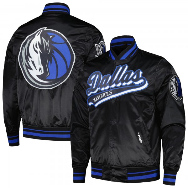 Куртка Dallas Mavericks Pro Standard Script Tail Satin Varsity - Black