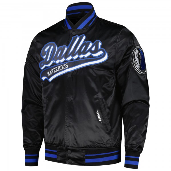 Куртка Dallas Mavericks Pro Standard Script Tail Satin Varsity - Black