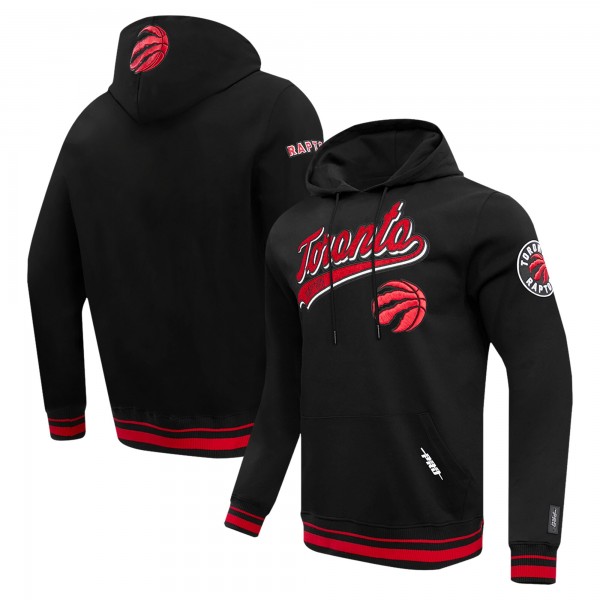 Toronto Raptors Pro Standard Black Script Tail Pullover Hoodie