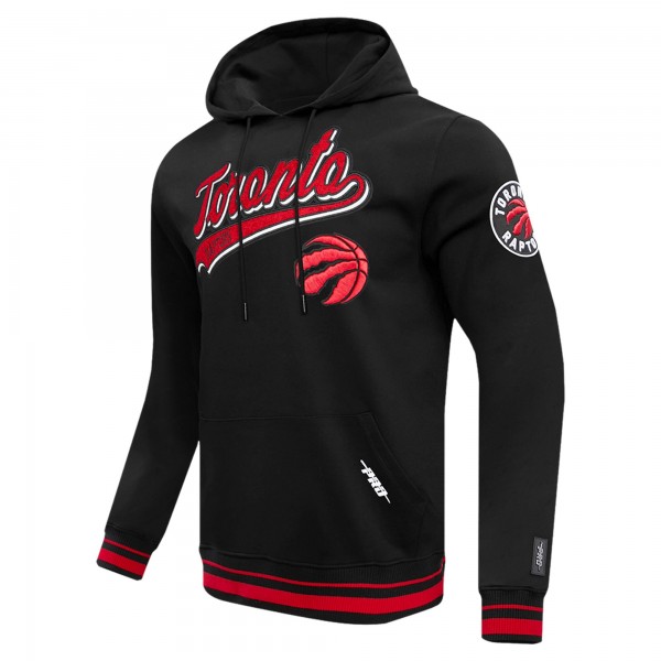 Toronto Raptors Pro Standard Black Script Tail Pullover Hoodie
