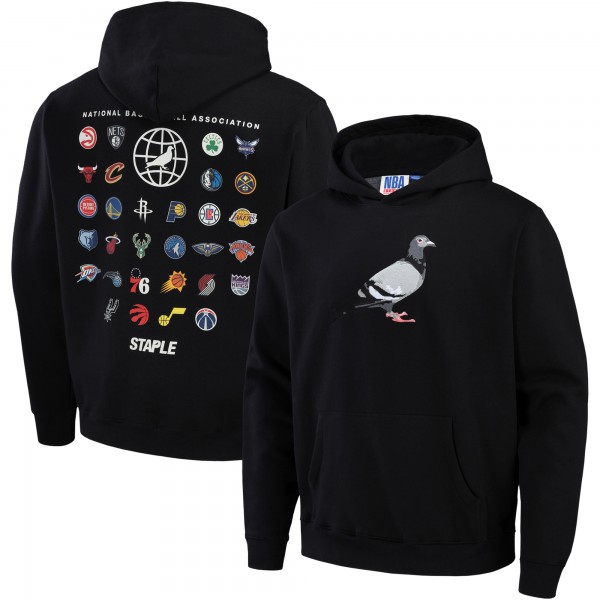 Толстовка NBA x Staple All Teams Flock Fleece - Black