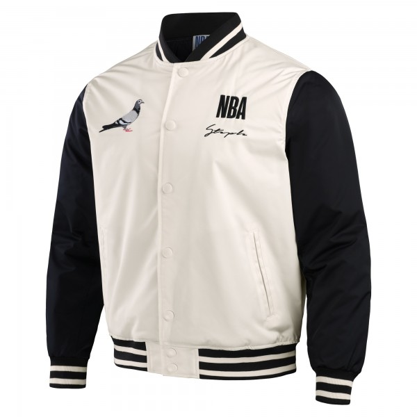 Бомбер на кнопках NBA x Staple All Teams Origins - White/Black