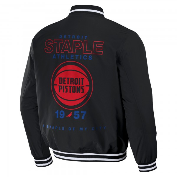 Куртка на кнопках Detroit Pistons NBA x Staple My City Varsity - Black