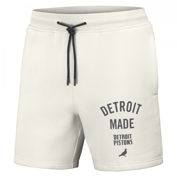 Шорты Detroit Pistons NBA x Staple Heavyweight Fleece - Cream