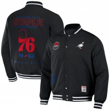 Куртка на кнопках Philadelphia 76ers NBA x Staple My City Varsity - Black