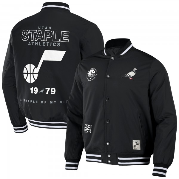 Куртка на кнопках Utah Jazz NBA x Staple My City Varsity - Black